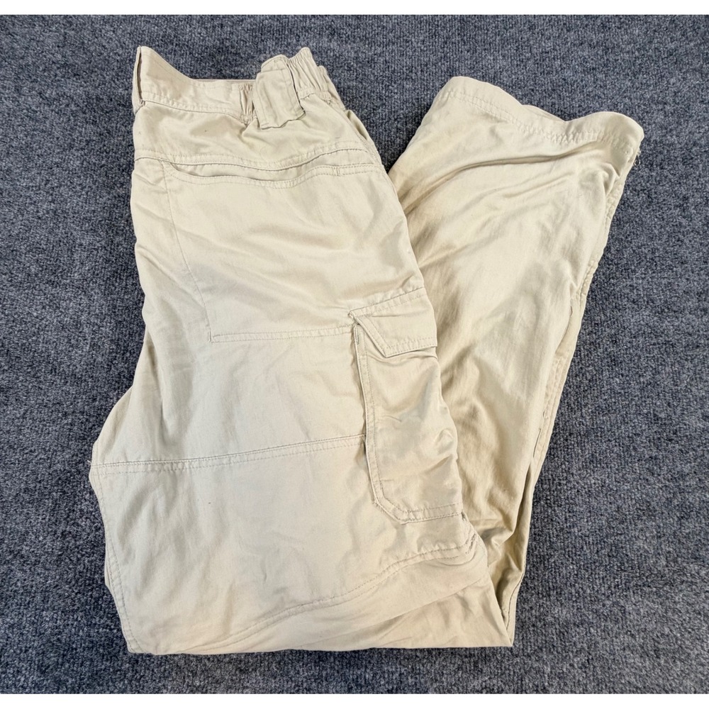 Columbia Titanium Omni-Dry Convertible Cargo Hiking Pants Beige 34x34 TM8288